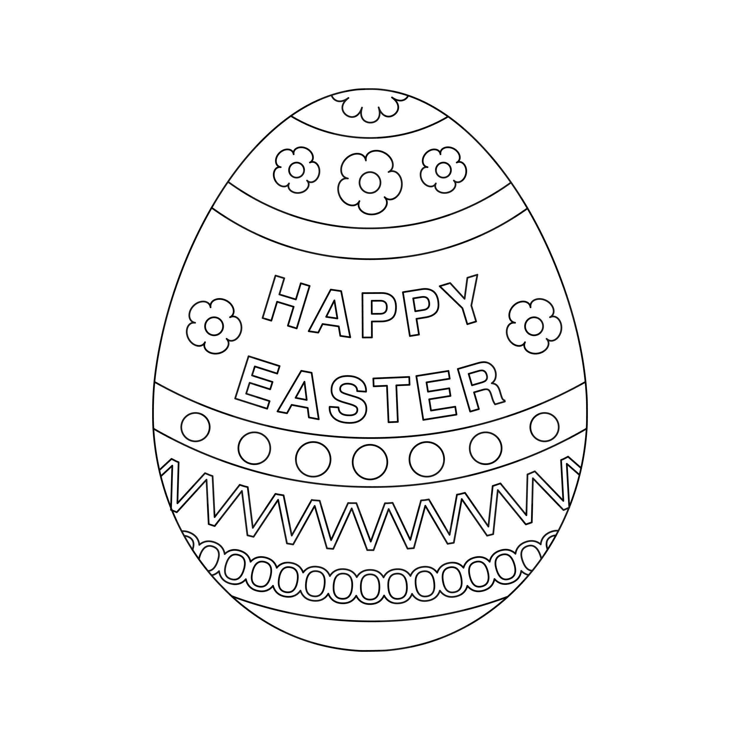 Easter Egg Coloring Page Easter Egg Colouring In Page easter Egg Svg Printable Silhouette Cut Files Cricut Cut Files Svg Files Etsy Denmark