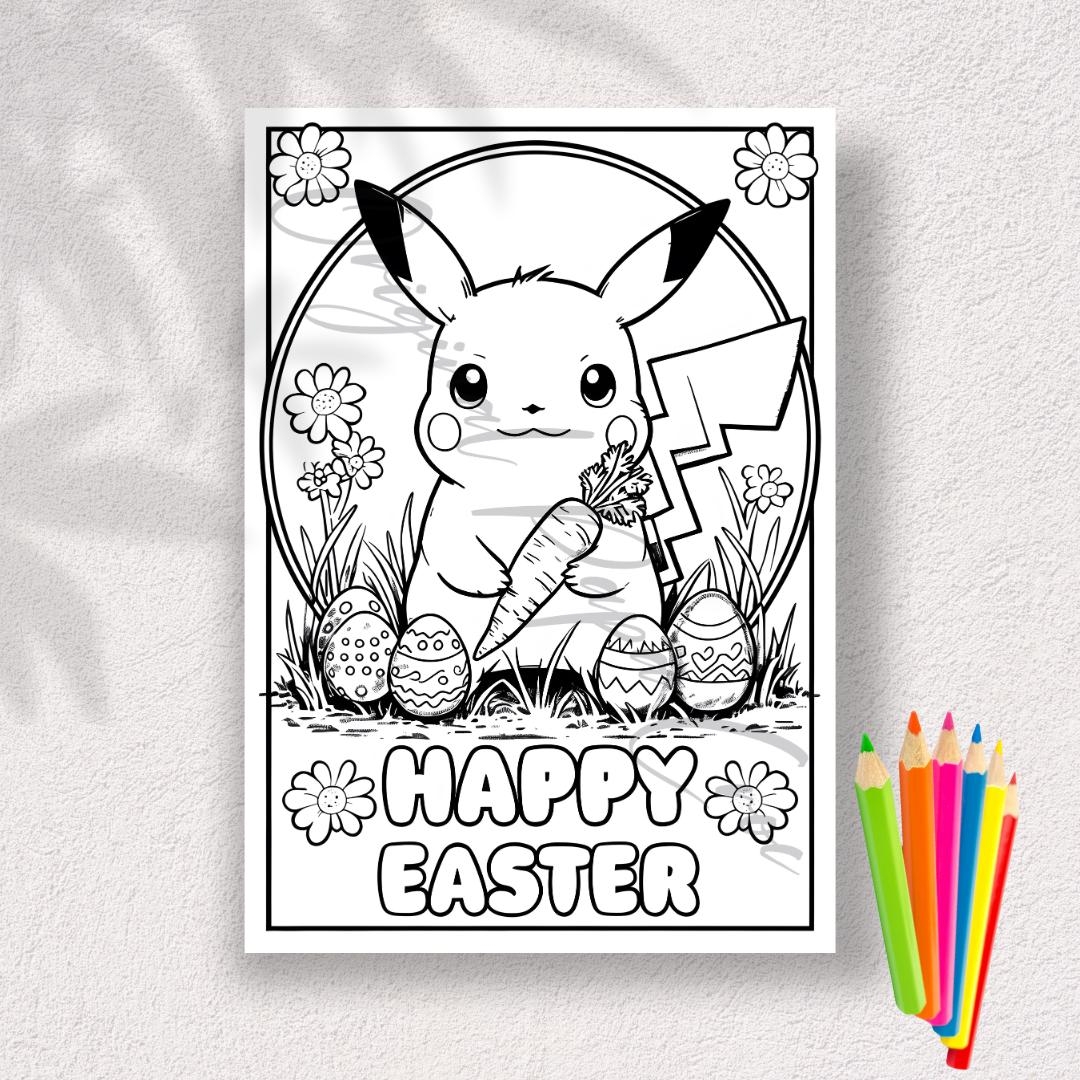 Easter Pikachu Coloring Book 20 Unique Pages Digital Download A4 PDF Fun Pok mon inspired Easter Activity Instant Printable Art Etsy UK Easter Pikachu Coloring Book 20 Unique Pages Digital Download A4 PDF Fun Pok mon inspired Easter Activity Instant Printable Art Etsy UK