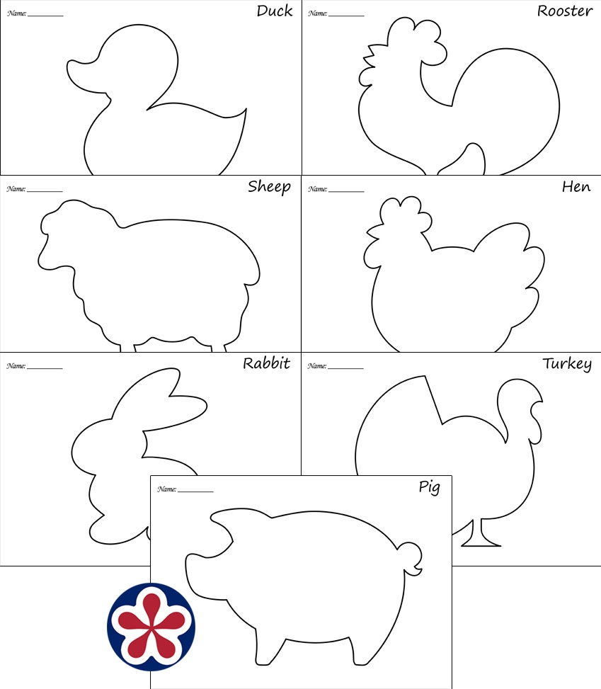 Farm Animal Outline Images TeachersMag Farm Animal Outline Images TeachersMag