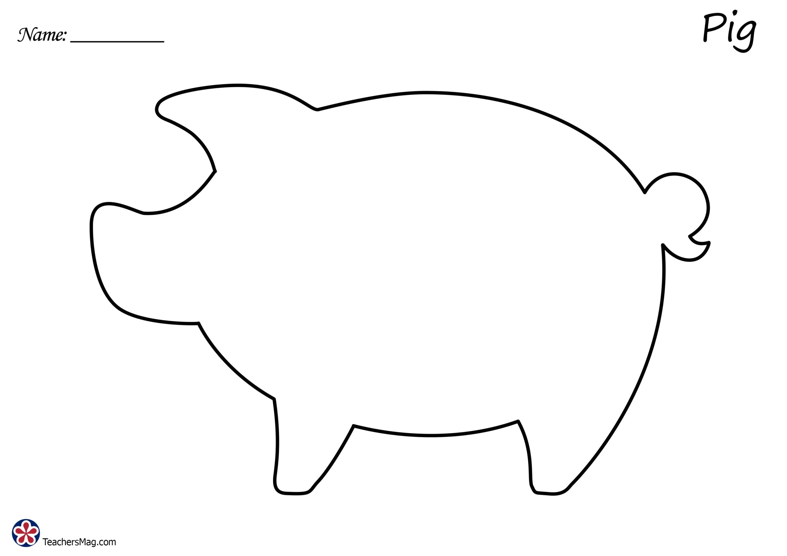 Farm Animal Outline Images TeachersMag Farm Animal Outline Images TeachersMag