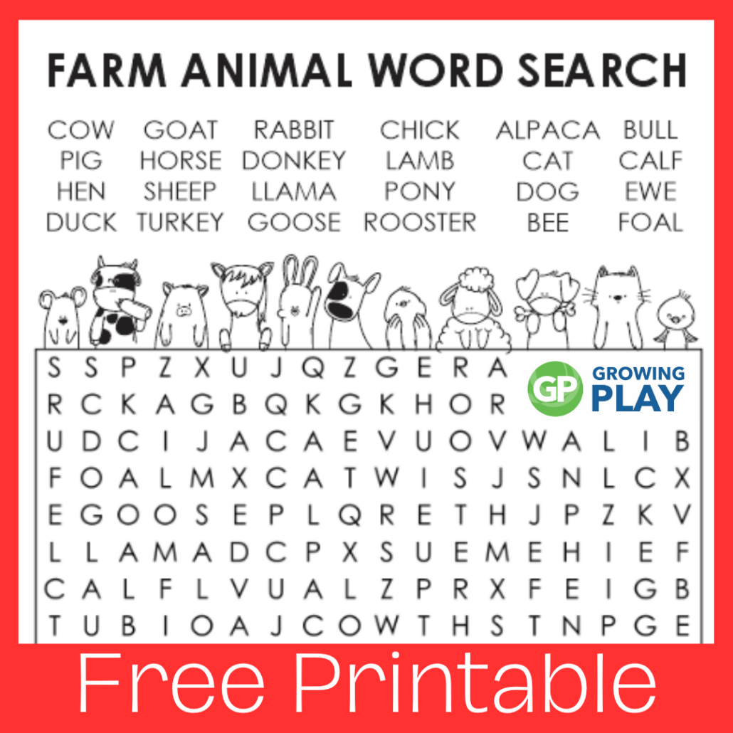 animals word search printable animals word search printable