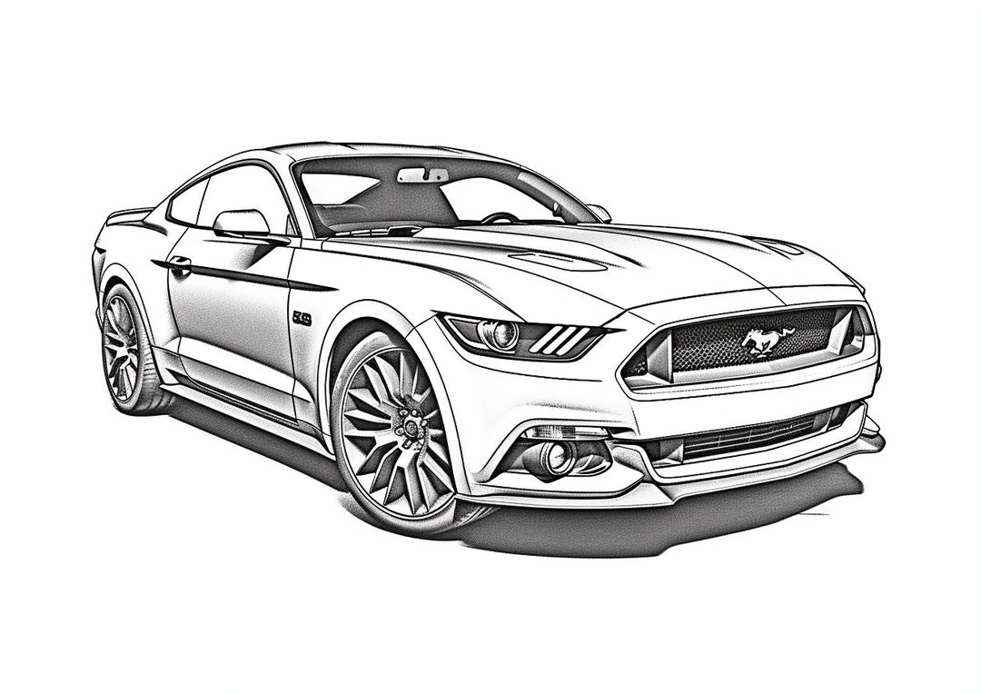 Ford Mustang Coloring Pages 21 Unique Illustrations digital Download Etsy Ford Mustang Coloring Pages 21 Unique Illustrations digital Download Etsy