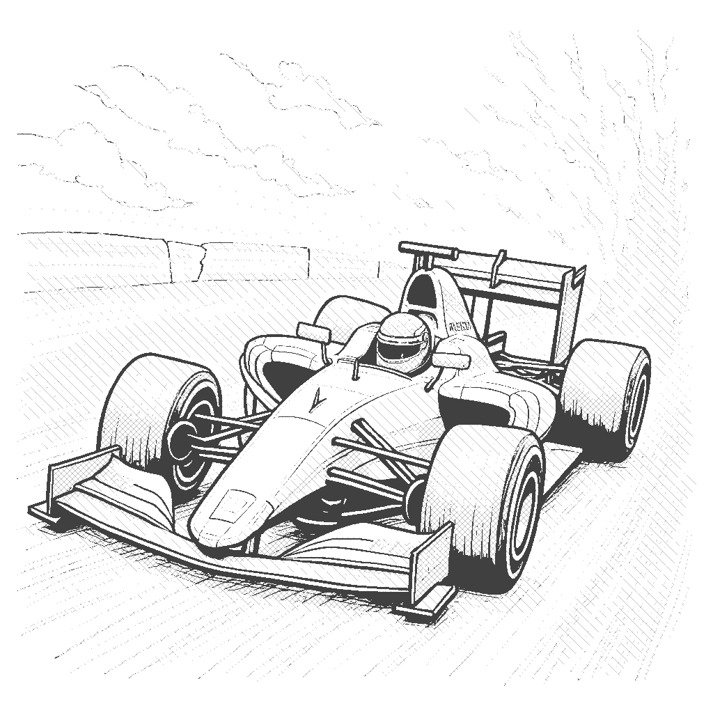 Formula 1 Coloring Pages ColorAI me Formula 1 Coloring Pages ColorAI me