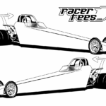 FREE Drag Racing Coloring Book Pages Racer Tees