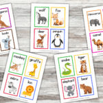 FREE Printable Animal Flash Cards For Preschool Kids Cassie Smallwood