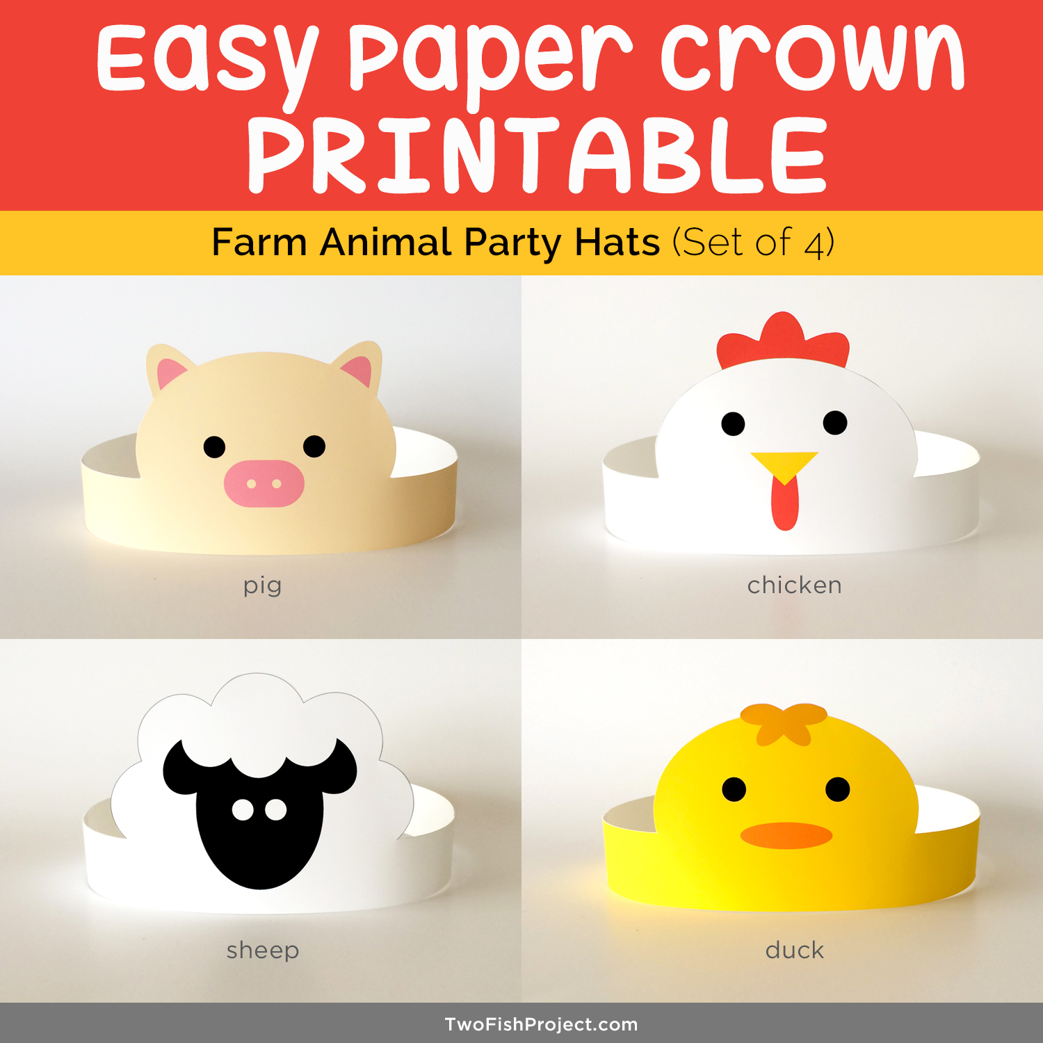 Free Printable Animal Headbands Printable Party Favors Free Printable Animal Headbands Printable Party Favors