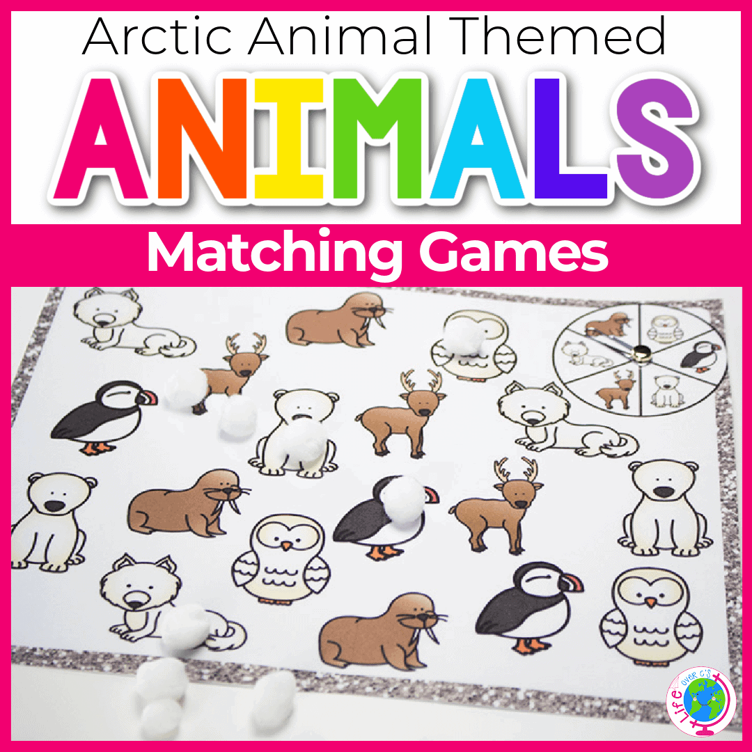 Free Printable Arctic Animal Matching Games Life Over C s Free Printable Arctic Animal Matching Games Life Over C s