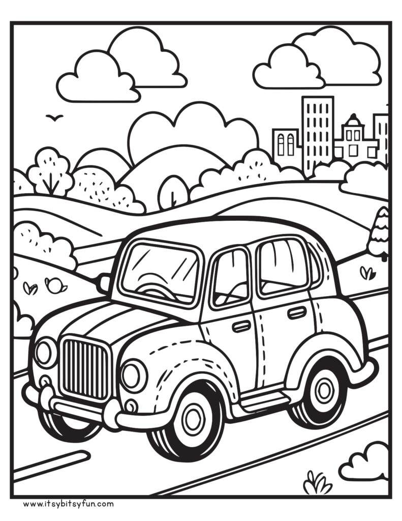 Free Printable Car Coloring Pages For Kids Itsy Bitsy Fun Free Printable Car Coloring Pages For Kids Itsy Bitsy Fun
