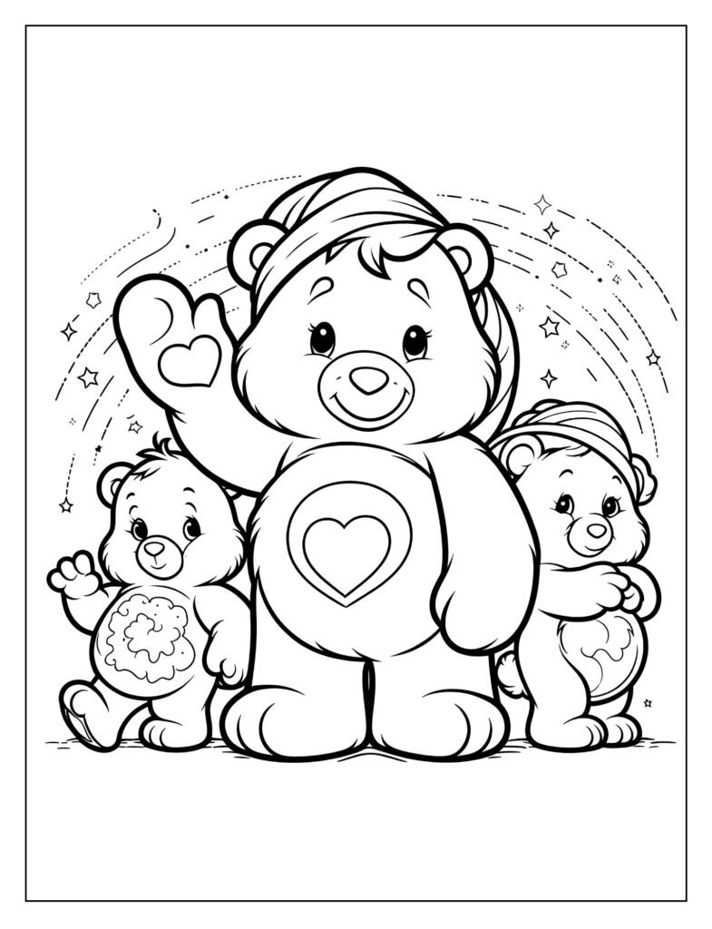 care bear coloring pages printable care bear coloring pages printable