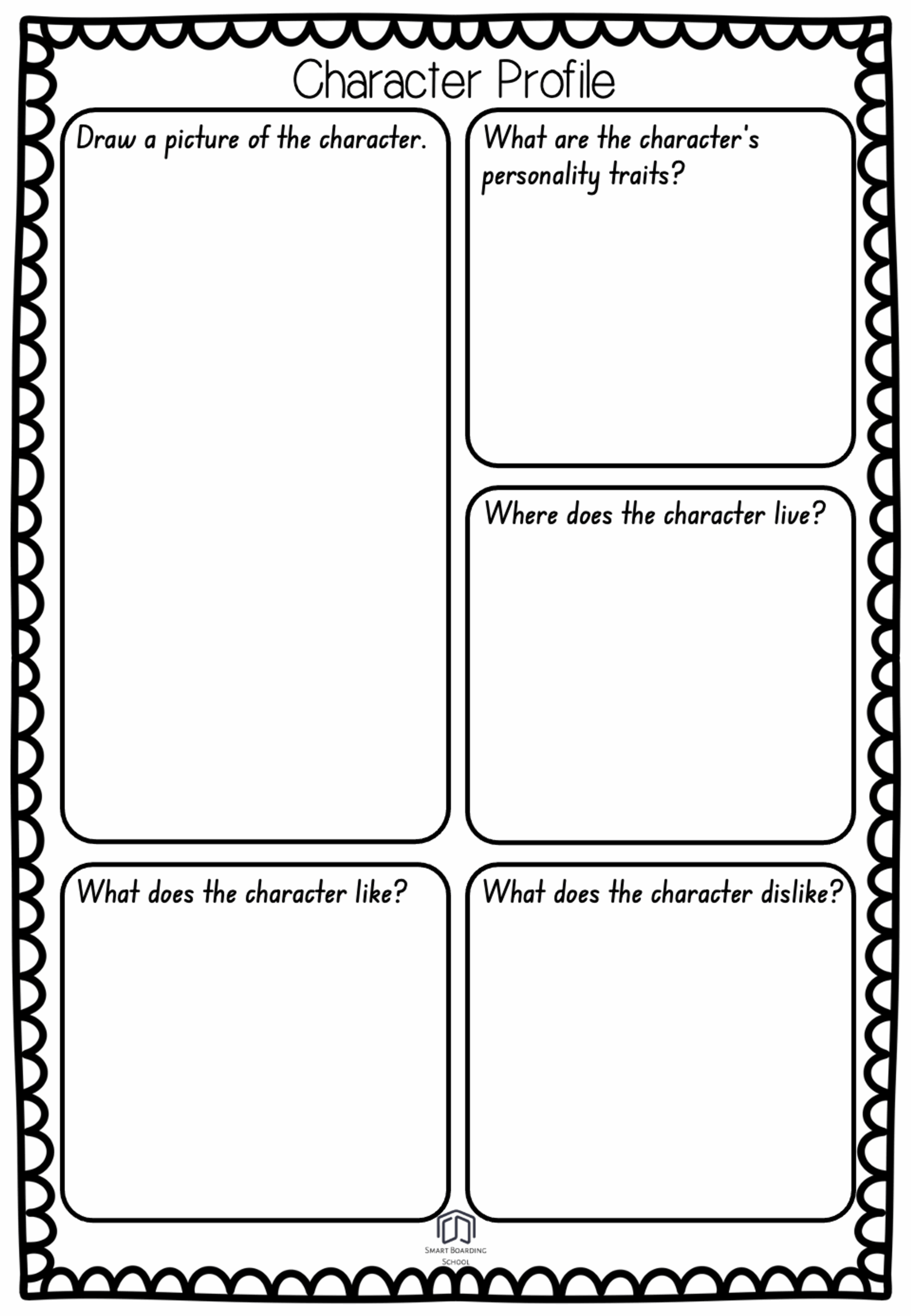 Free Printable Character Profile For Writing Free Printable Character Profile For Writing