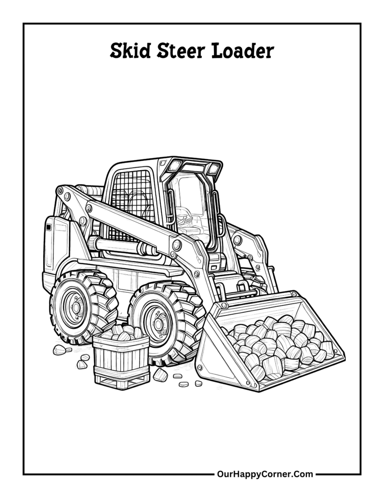 Free Printable Construction Vehicle Coloring Pages Our Happy Corner Free Printable Construction Vehicle Coloring Pages Our Happy Corner