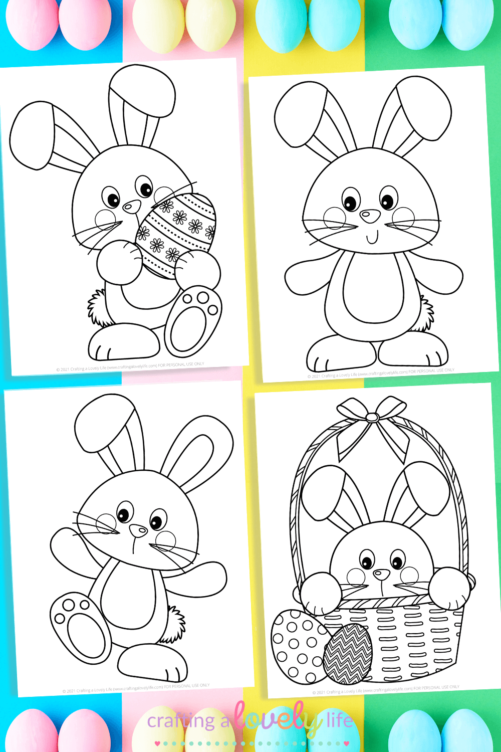 Free Printable Easter Bunny Coloring Pages Free Printable Easter Bunny Coloring Pages