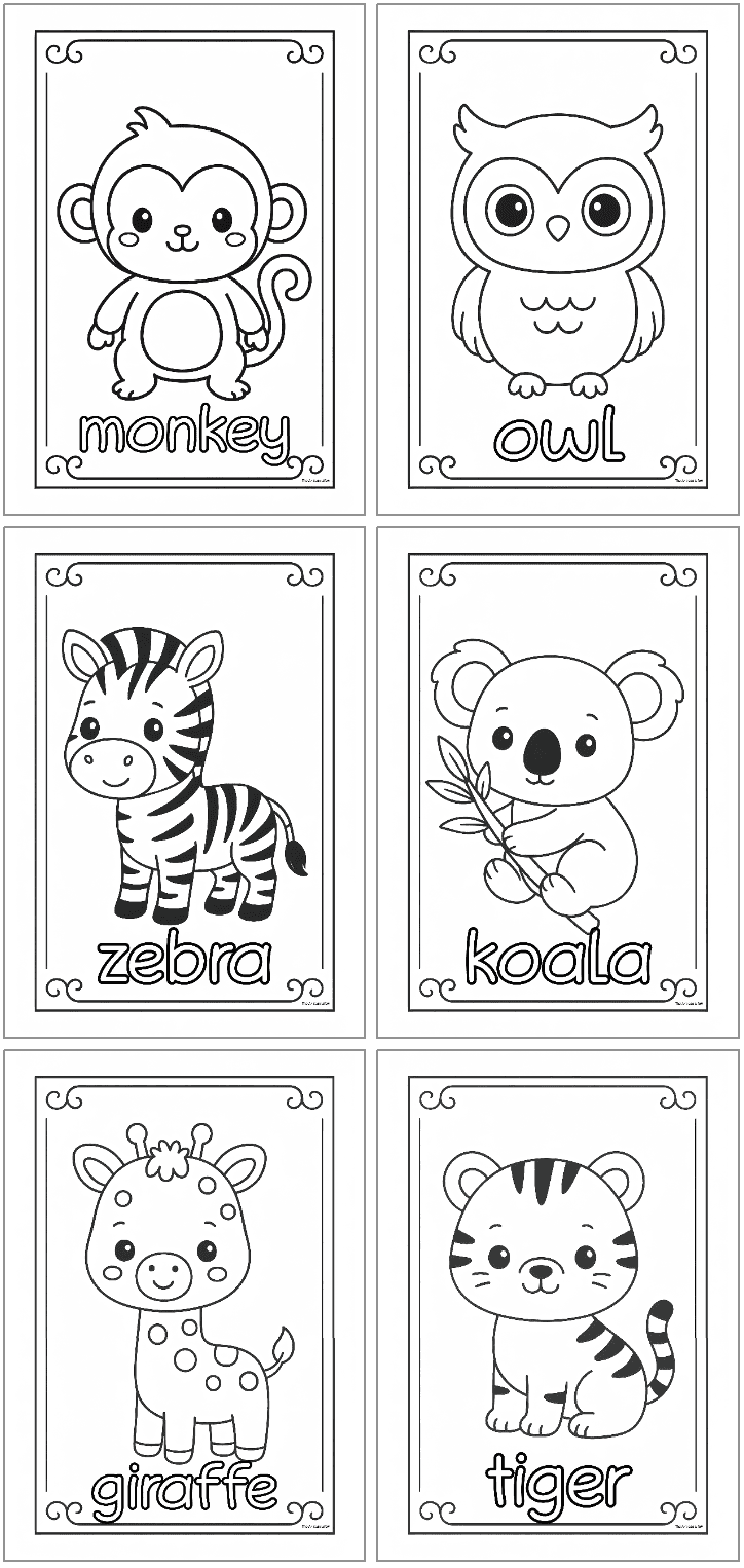 coloring pages printable animals coloring pages printable animals