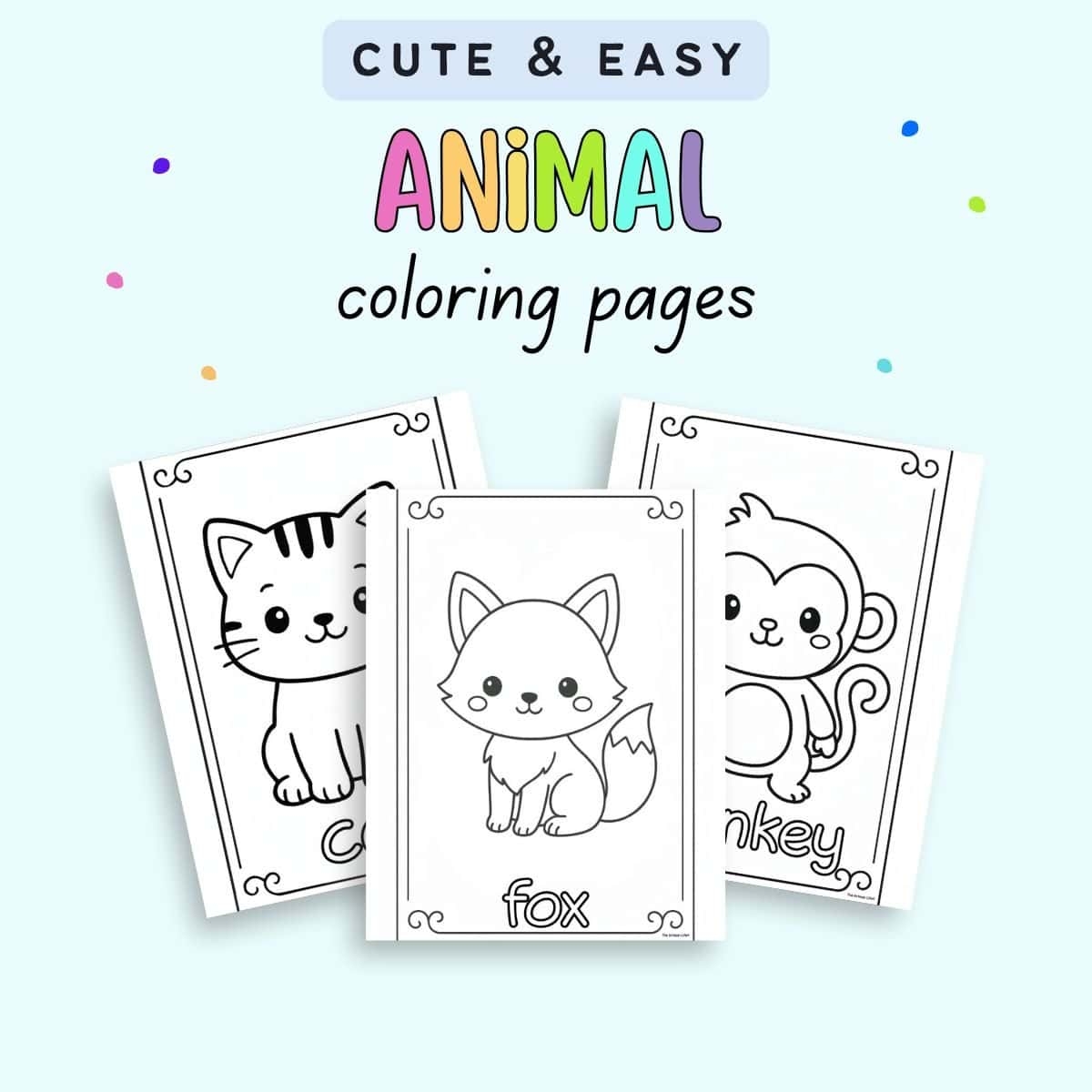 free printable cute baby animal coloring pages free printable cute baby animal coloring pages