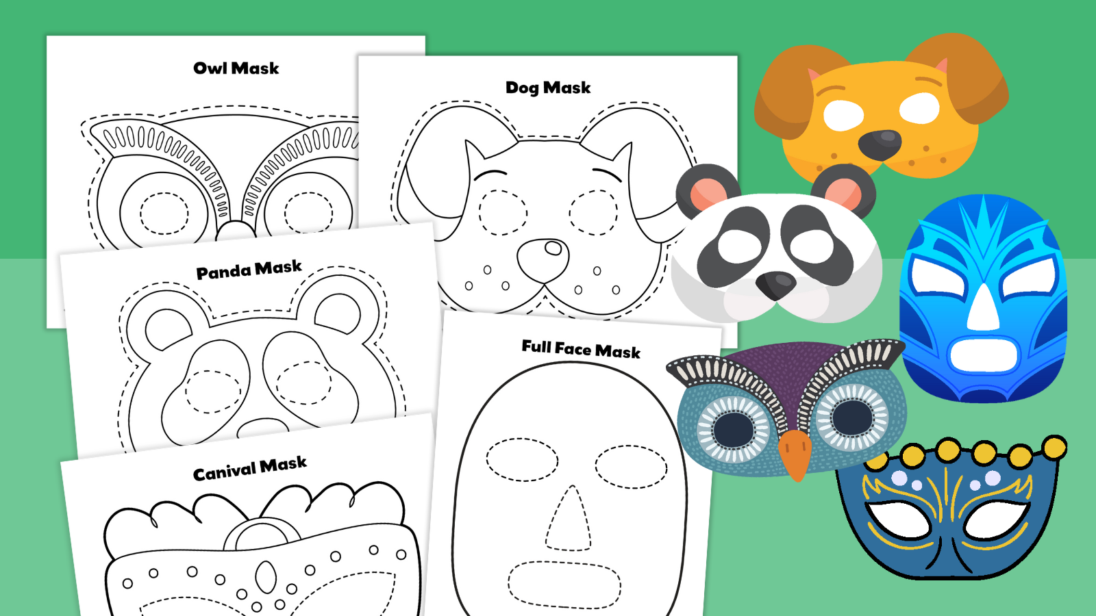 Free Printable Mask Templates For Characters Animals And More Free Printable Mask Templates For Characters Animals And More