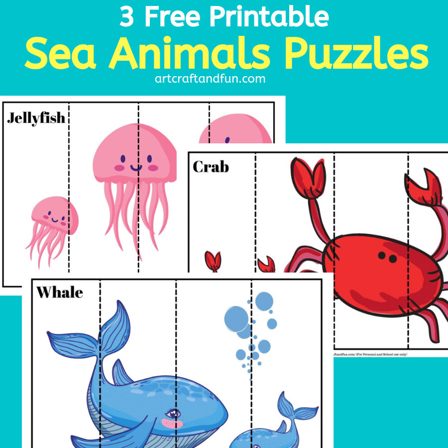 Free Printable Sea Animal Puzzles For Kids Free Printable Sea Animal Puzzles For Kids