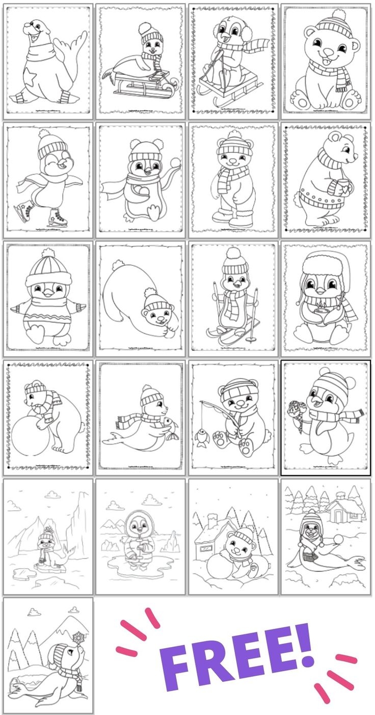 Free Printable Winter Coloring Pages For Kids Free Printable Winter Coloring Pages For Kids