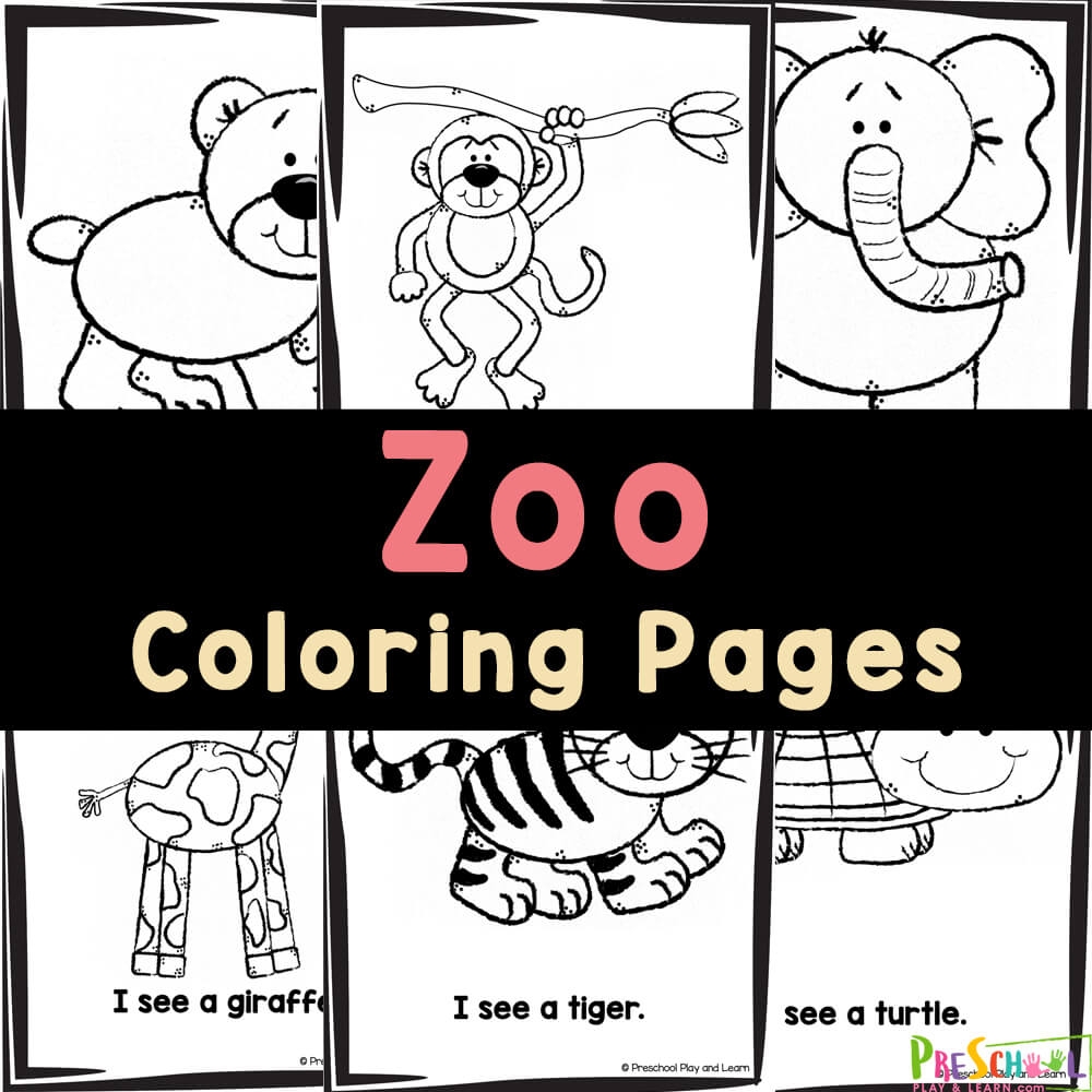free printable coloring pages zoo animals