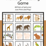 Free Printable Zoo Memory Matching Game LovingHomeschool