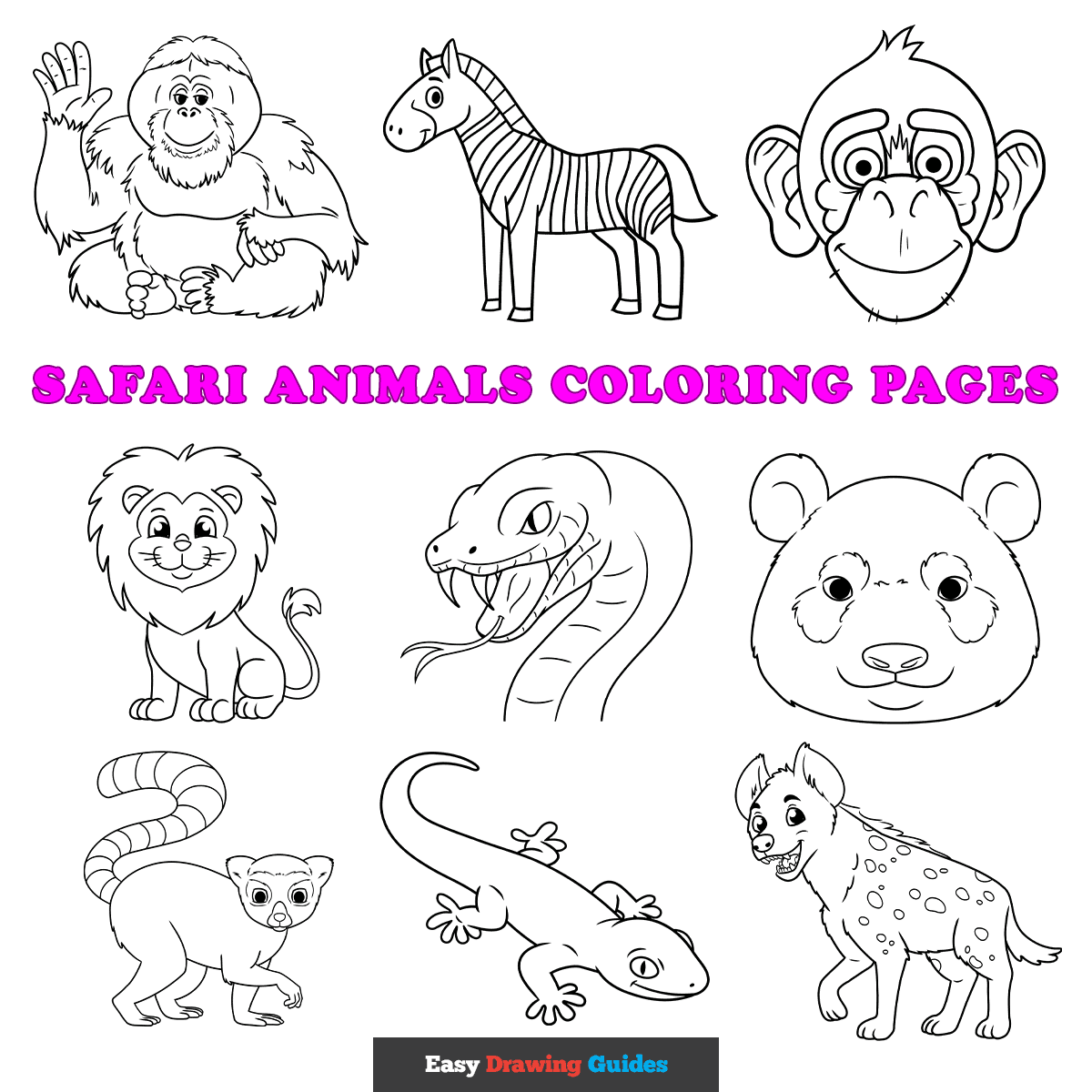 Free Safari Animals Coloring Pages For Kids 51 Printable Sheets Free Safari Animals Coloring Pages For Kids 51 Printable Sheets