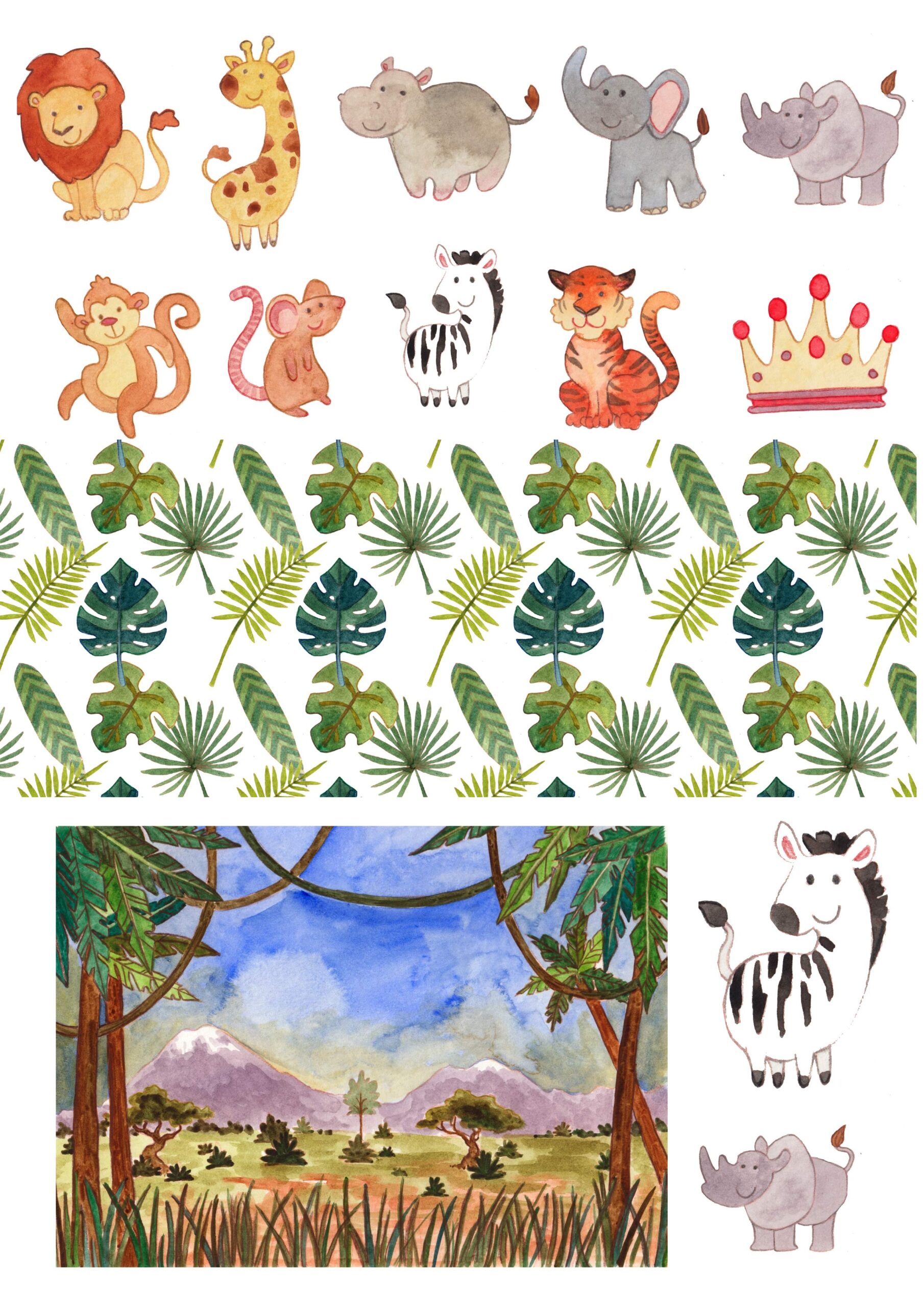 Free Safari Printables Gathered Free Safari Printables Gathered