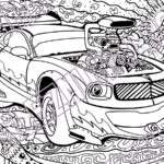 Hand drawn Muscle Cars Coloring Pages With 33 Detailed Designs Digital Download Printable Adult Coloring Book PDF Original Artist Etsy