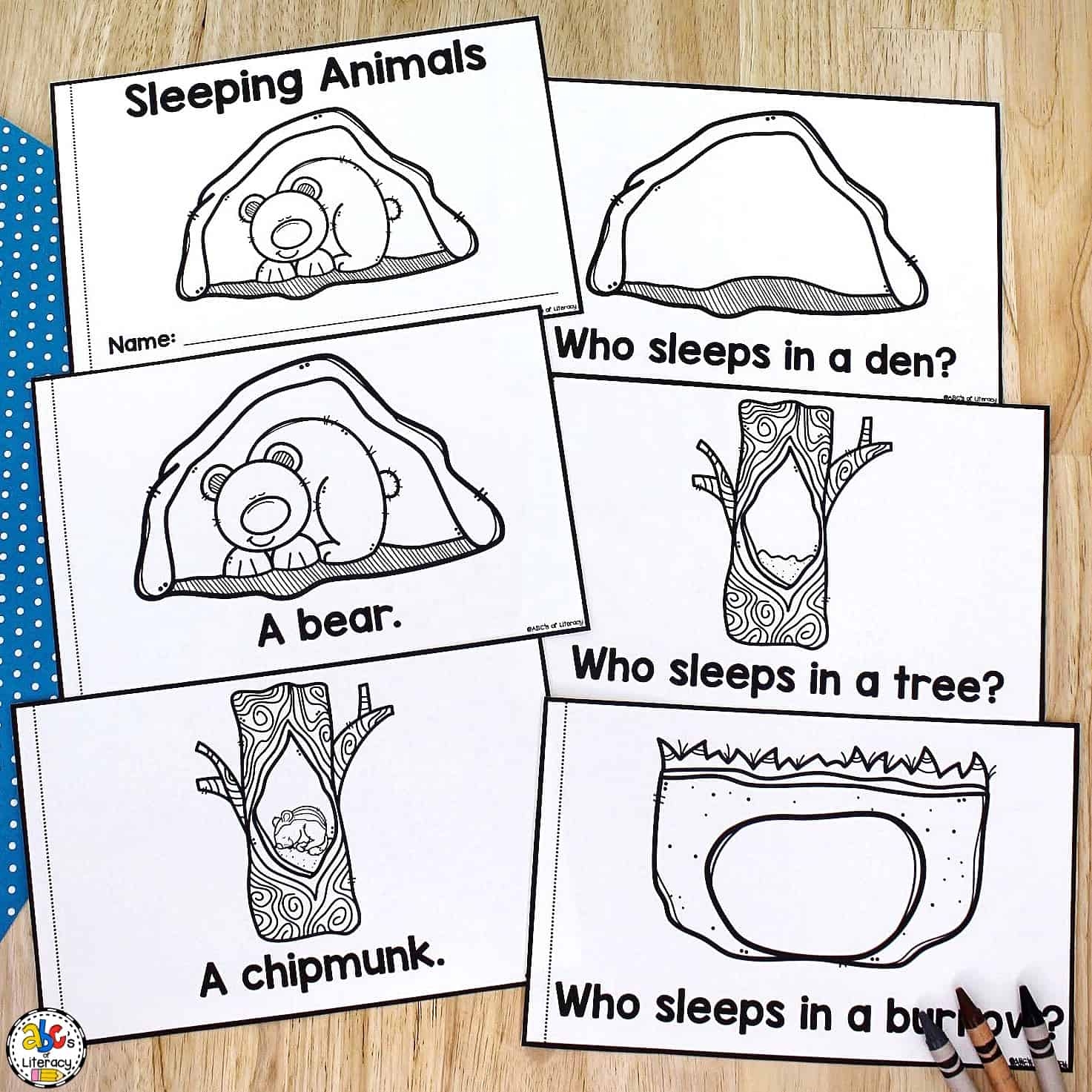 Hibernating Animals Printable Book Hibernating Animals Printable Book
