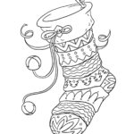 Holiday Coloring Pages Printable Coloring Pages Holiday Party Activity Kids Coloring Pages Holiday Stocking Coloring Page Festive Etsy