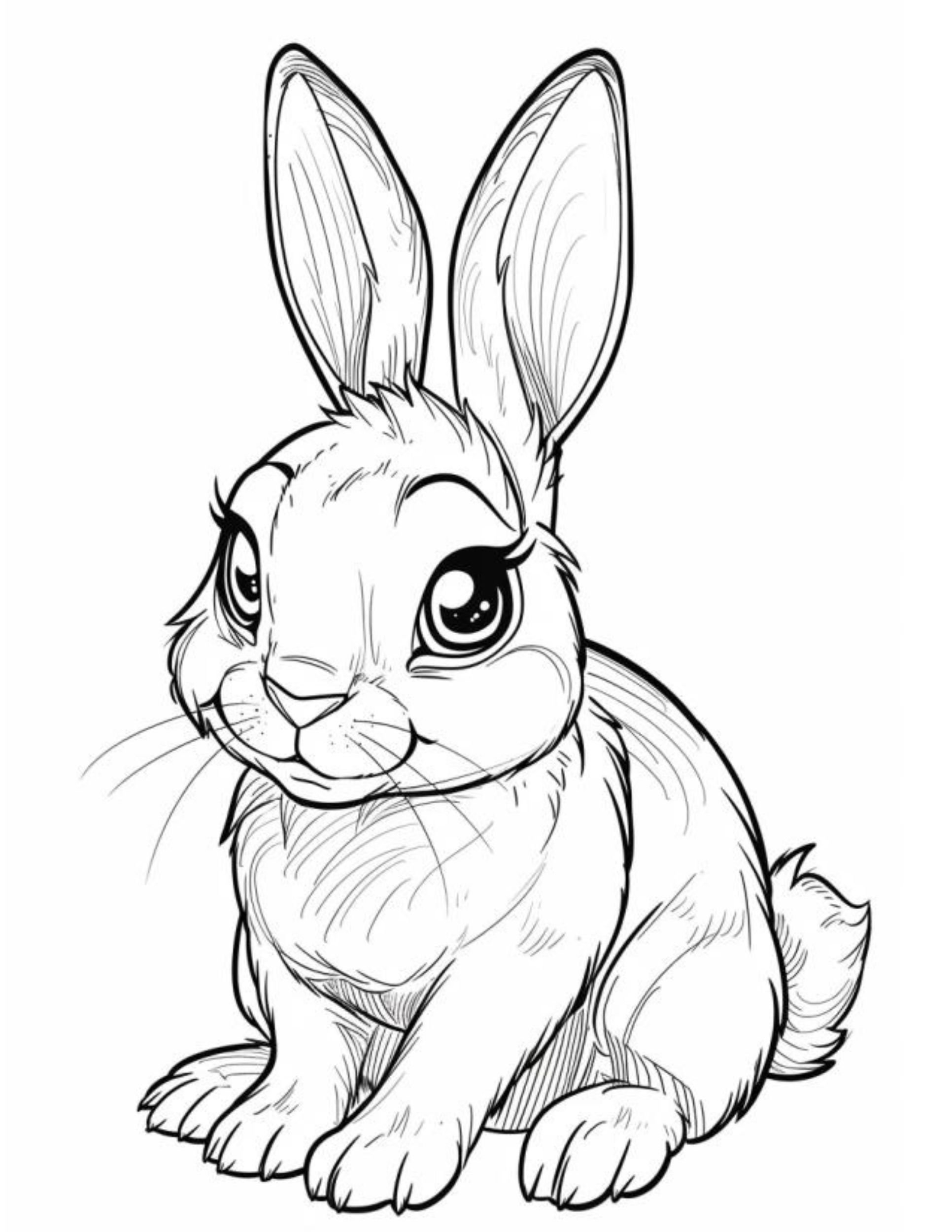 easter bunny coloring page free easter bunny coloring page free