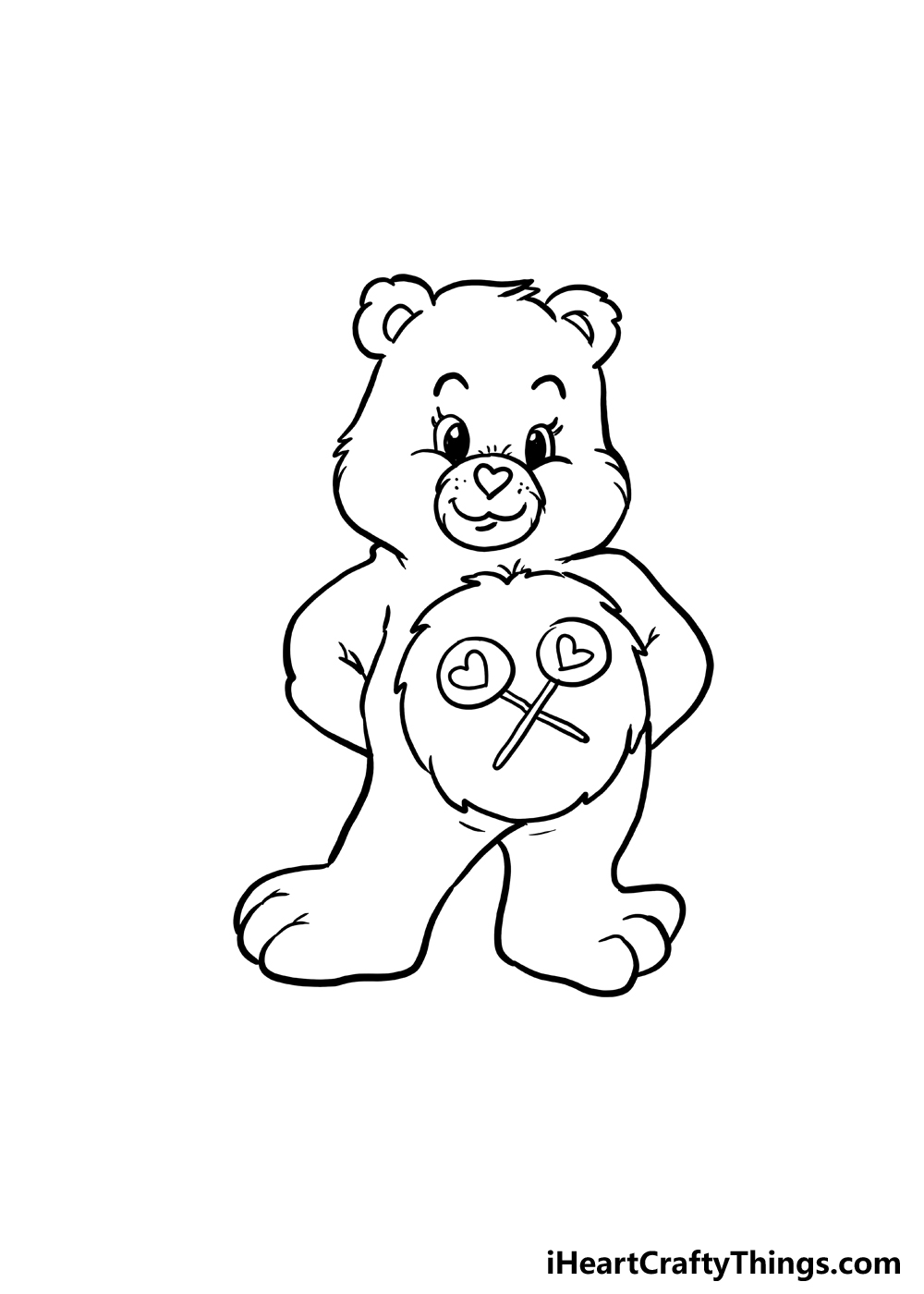 1980 care bears coloring pages