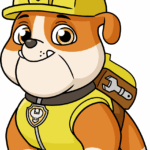 How To Draw Rubble From Paw Patrol Really Easy Drawing Tutorial