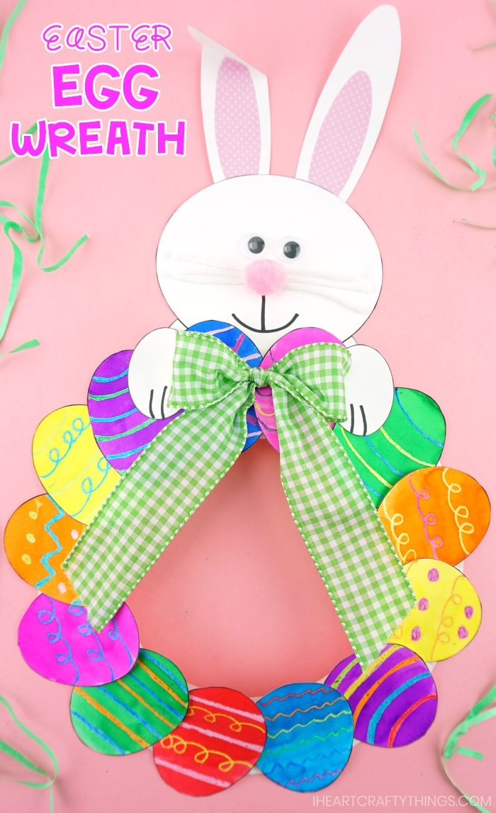 How To Make A Paper Plate Easter Egg Wreath Easy Easter Craft For Kids I Heart Crafty Things How To Make A Paper Plate Easter Egg Wreath Easy Easter Craft For Kids I Heart Crafty Things