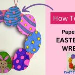 How To Make A Paper Plate Easter Egg Wreath YouTube
