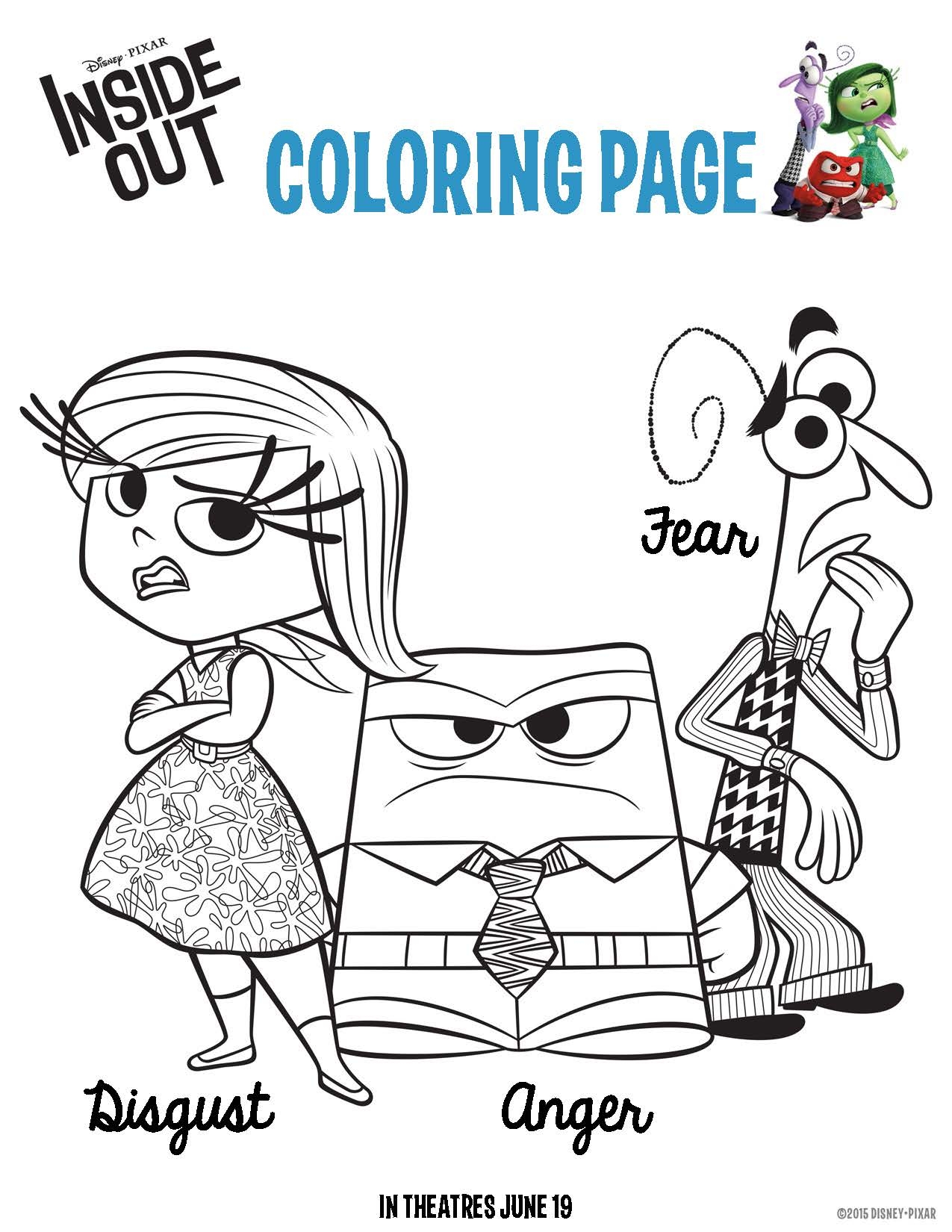 inside out character printables