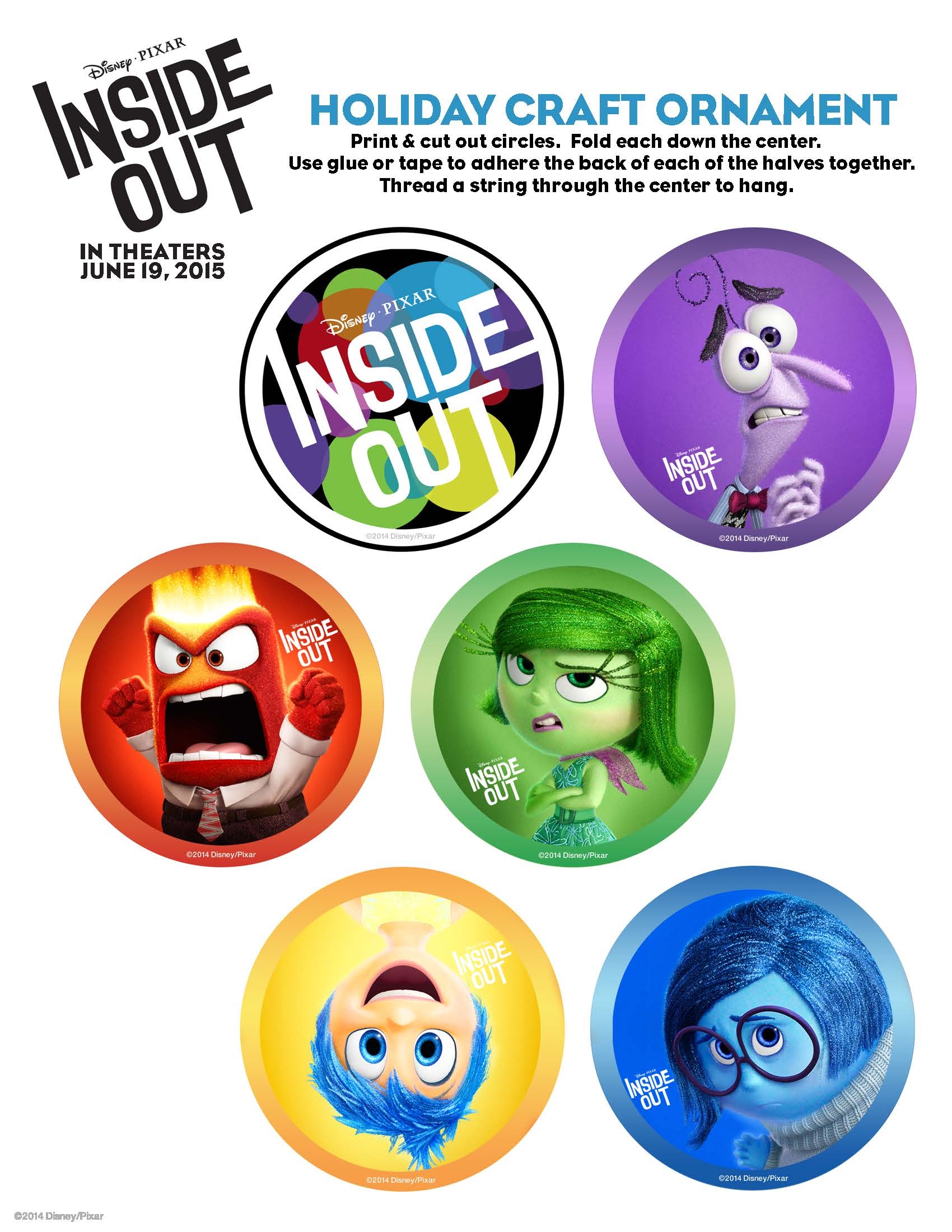 Inside Out 2 Printables Free Disney Pixar Inside Out Printables