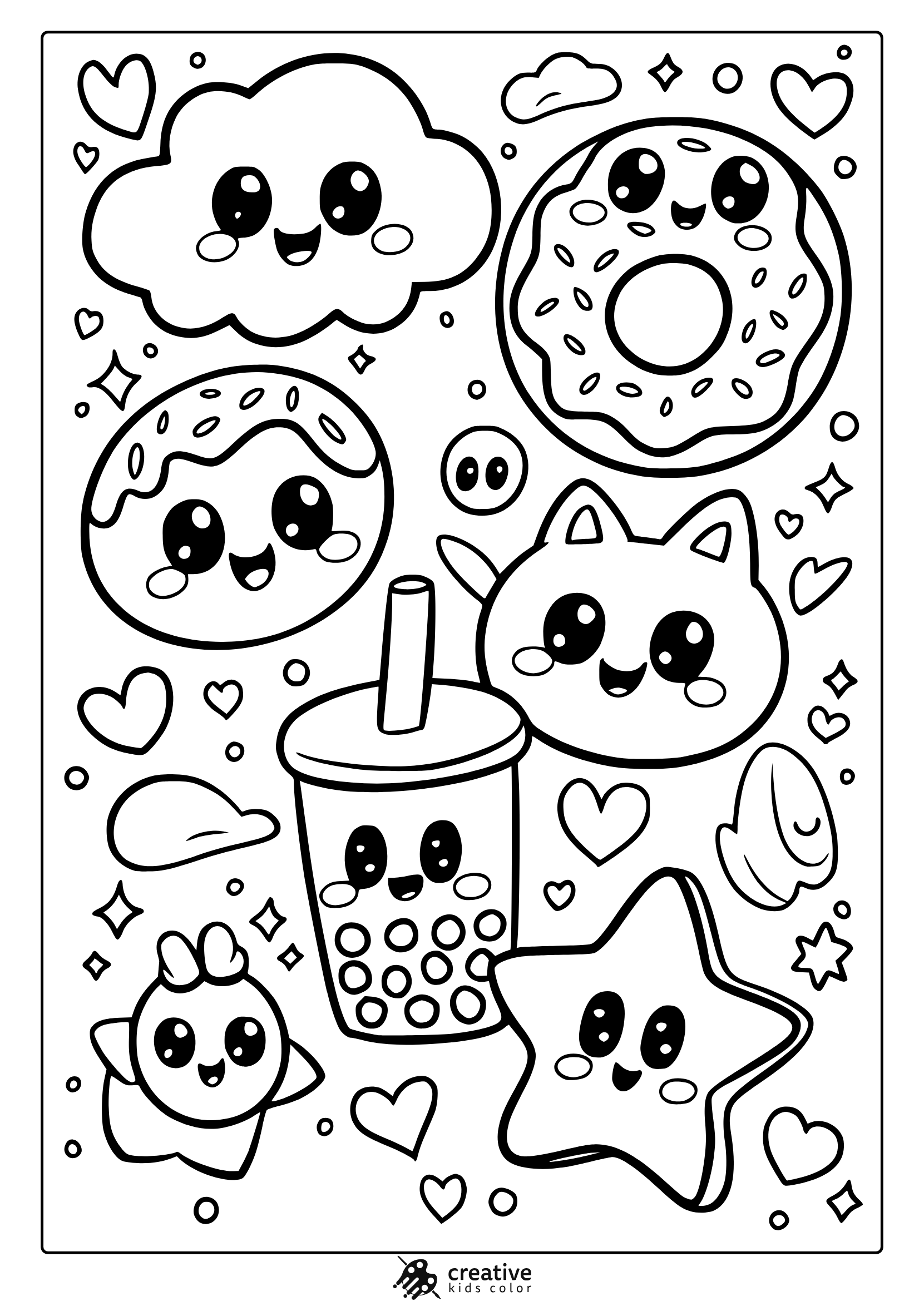 kawaii animal printable kawaii cute coloring pages kawaii animal printable kawaii cute coloring pages