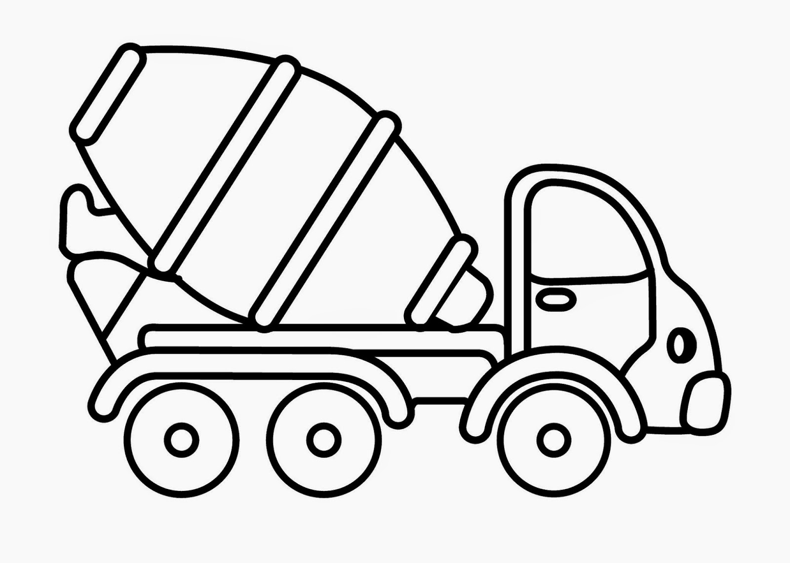 Kids Under 7 Vehicles Coloring Pages