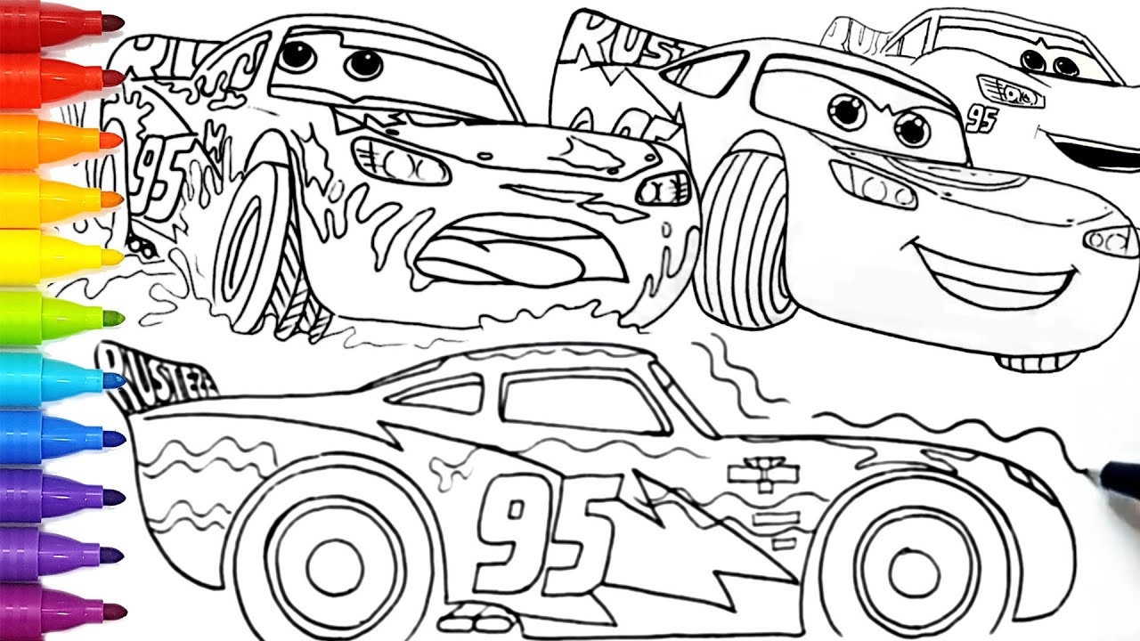 Lighting McQueen CARS 3 Wrapped Version Compilation Drawing And Coloring Pages Tim Tim TV YouTube Lighting McQueen CARS 3 Wrapped Version Compilation Drawing And Coloring Pages Tim Tim TV YouTube