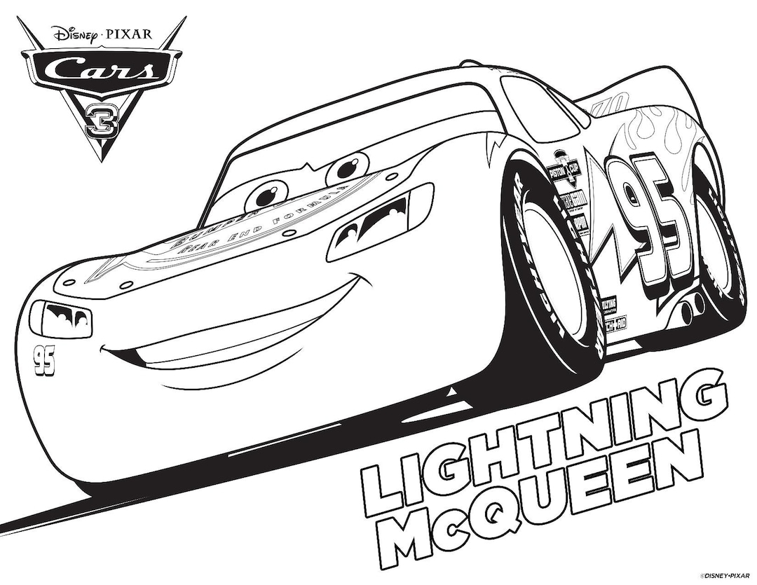 Lightning Mcqueen Coloring Pages 50 Kids Printable Designs digital Download Etsy Lightning Mcqueen Coloring Pages 50 Kids Printable Designs digital Download Etsy