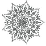 Mandala Holiday Adult Coloring Page Creative Life Studio
