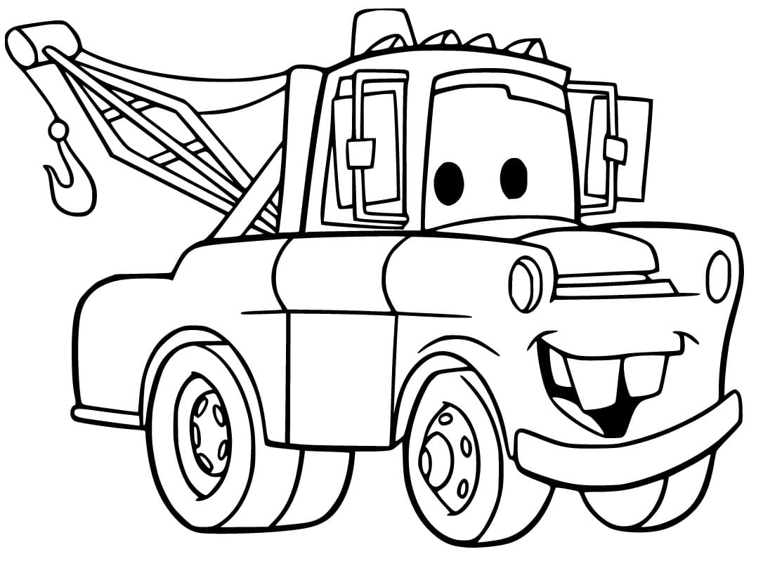 Mater Coloring Page Mater Coloring Page