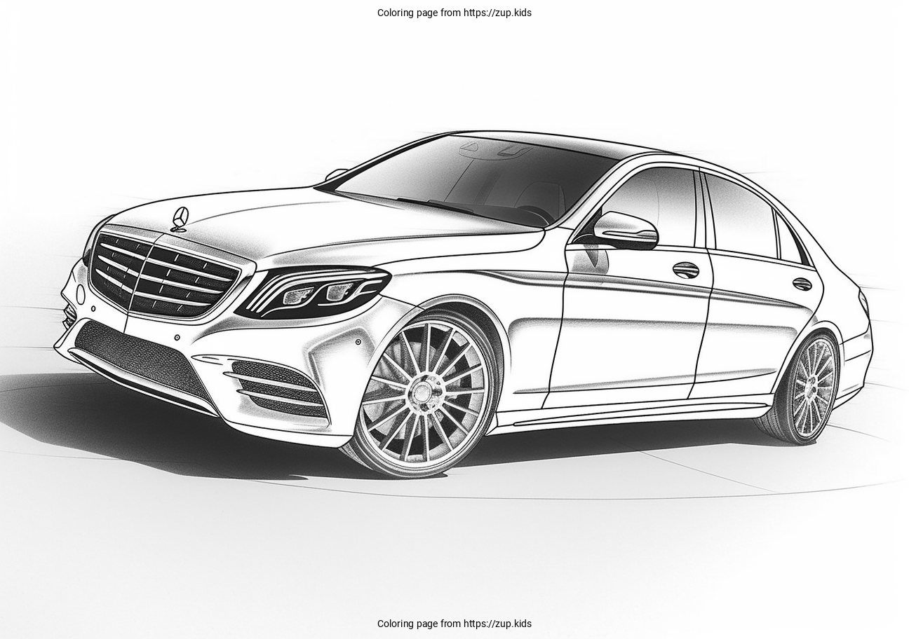 Mercedes Coloring Page From Zup kids Mercedes Coloring Page From Zup kids