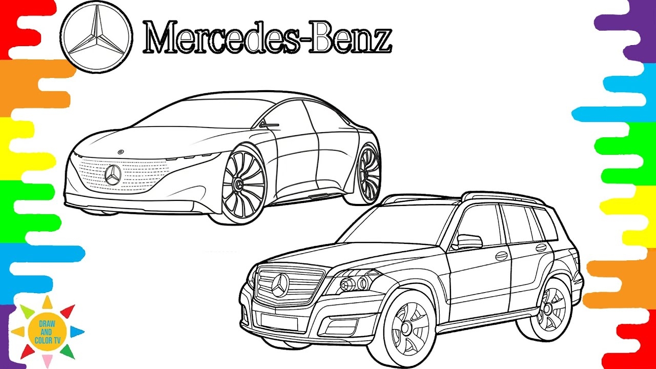 mercedes car coloring pages mercedes car coloring pages