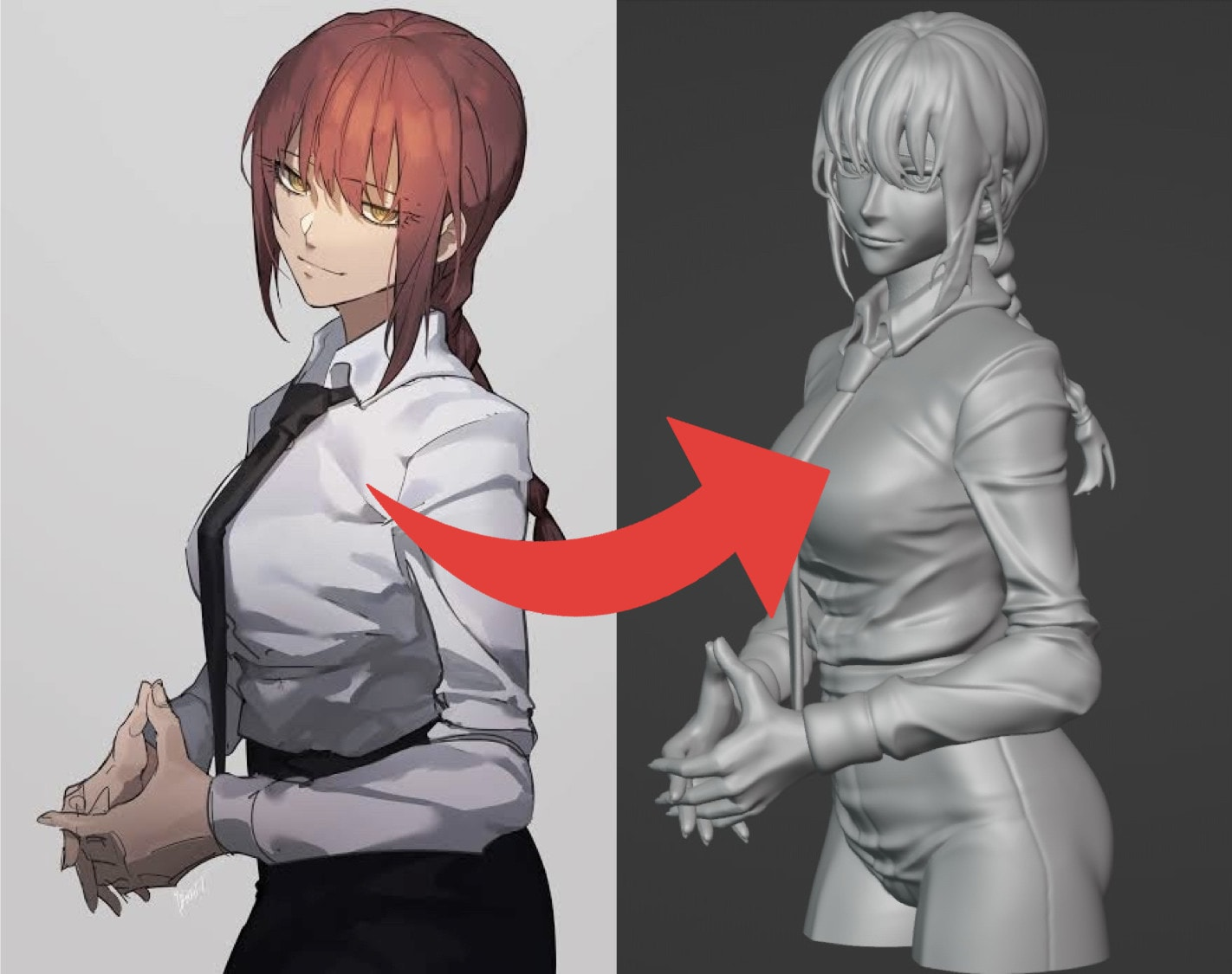 turning anime characters into 3d printable models turning anime characters into 3d printable models