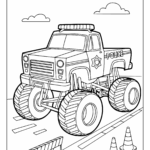 Monster Truck Coloring Pages 20 Free Printable PDF