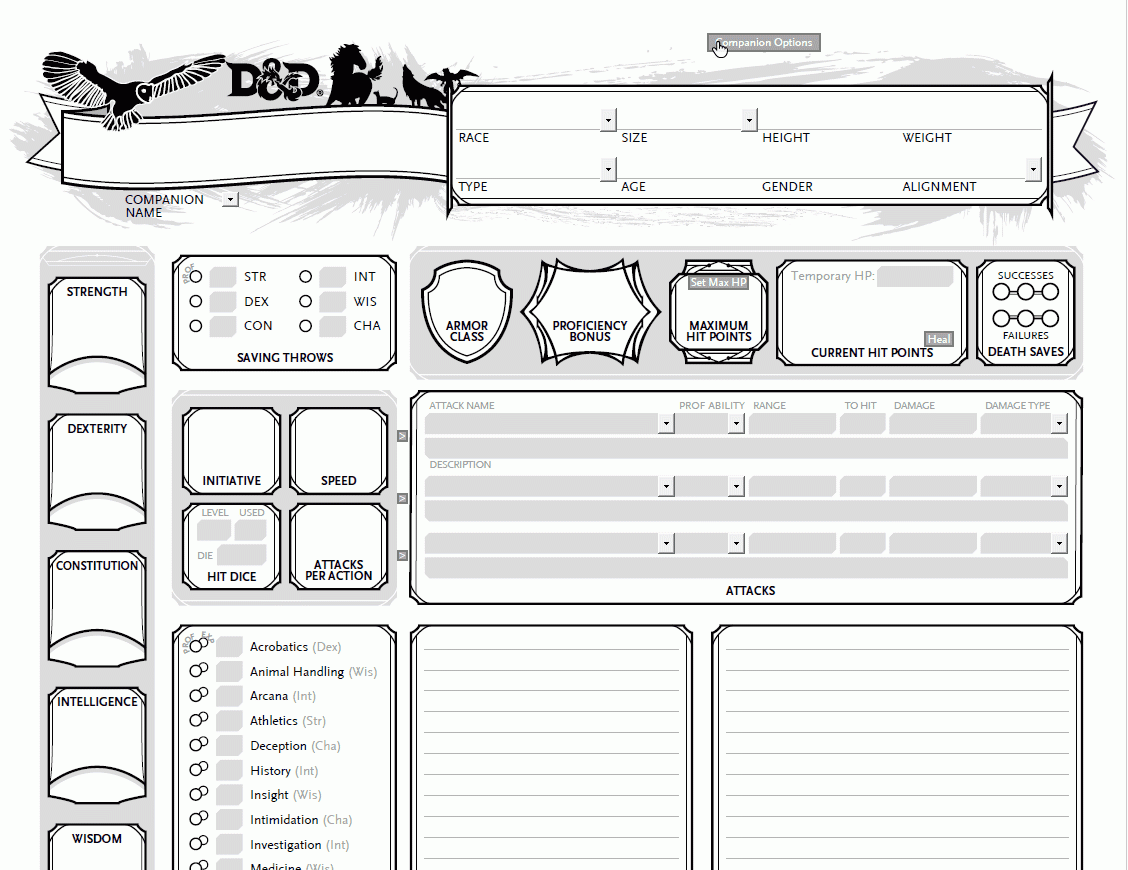 MPMB s D D 5e Character Tools Fully Automated DnD Character Sheets