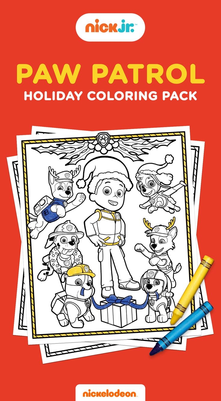 PAW Patrol Christmas Holiday Coloring Pack PAW Patrol Christmas Holiday Coloring Pack