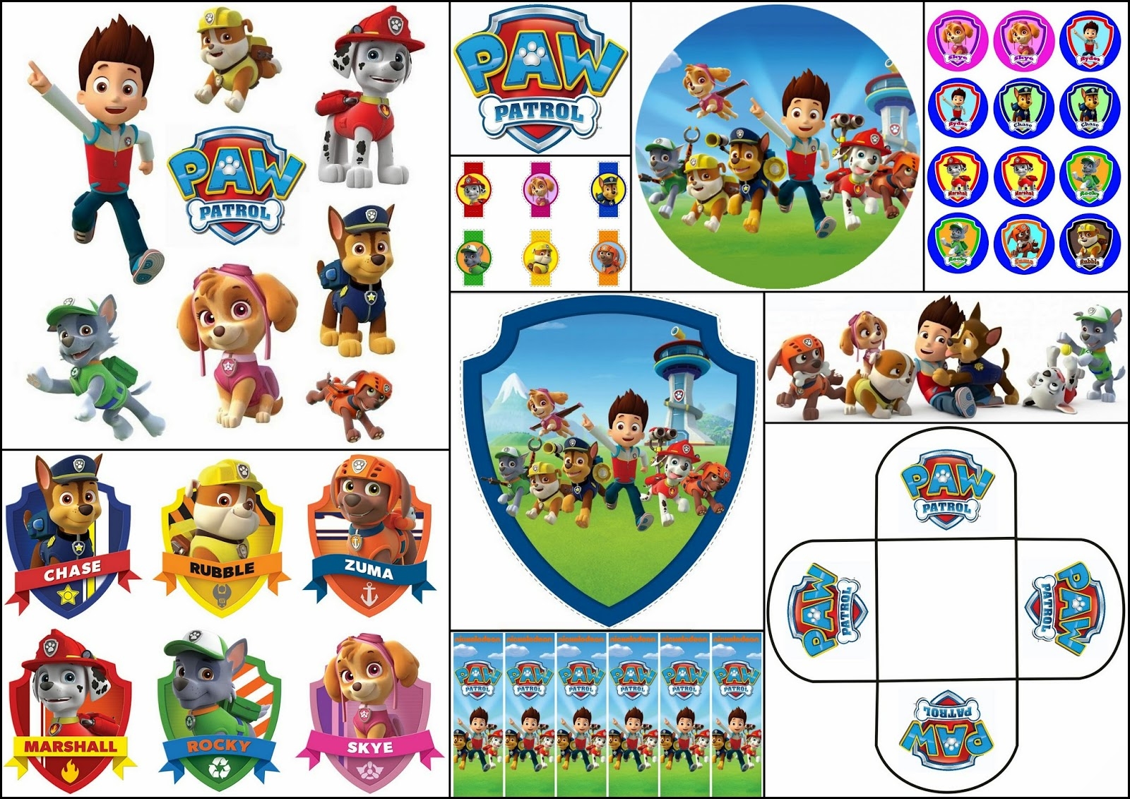 paw patrol printable characters