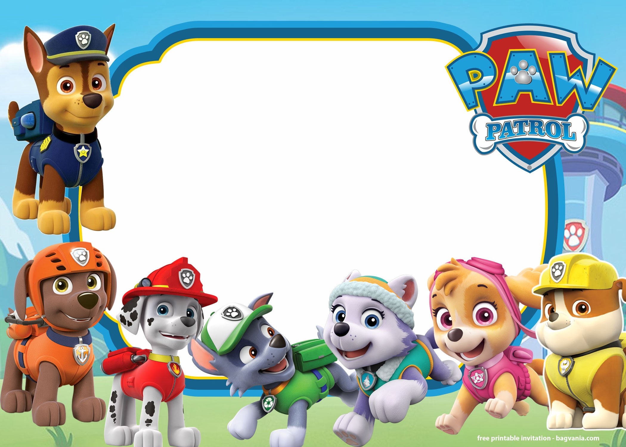 paw patrol characters printables