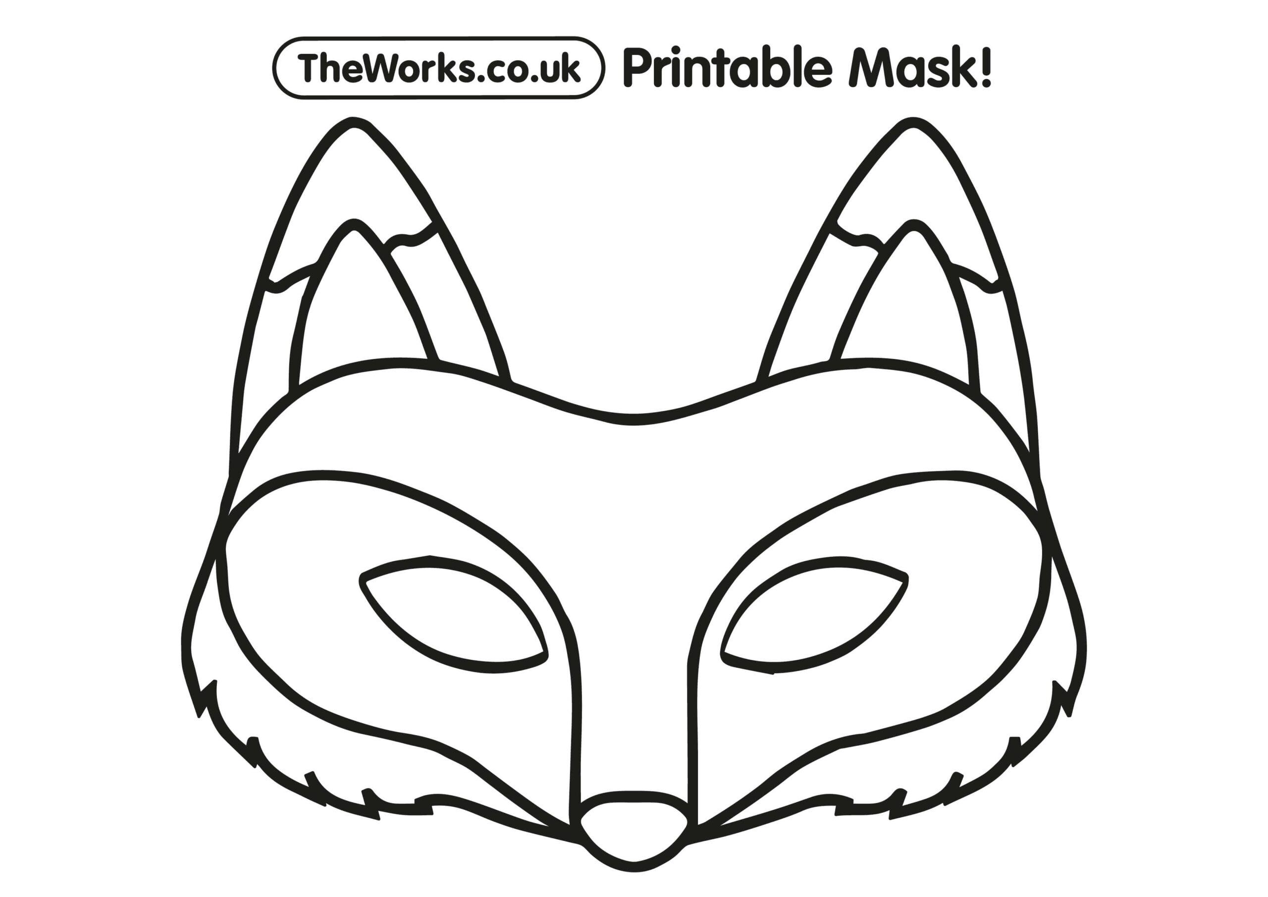 Print At Home Animal Masks The Works Print At Home Animal Masks The Works